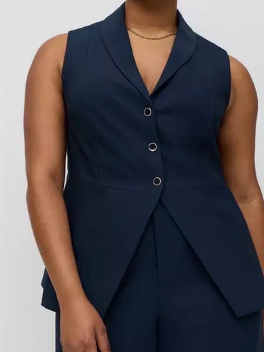 Torrid Black Studio Refined Crepe Peplum Vest Button Front Blazer Size 2 NWT